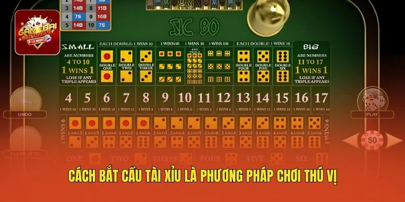 Cách bắt cầu tài xỉu là phương pháp chơi thú vị